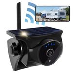 STONVUE 1080P Solar Wireless Backup Camera -Magnetic Hitch Rear/Front Camera with Night Vision, 365-Day Standby, Waterproof, Rechargeable Battery for Horse Trailer RV Truck Car for Phone Pad Android