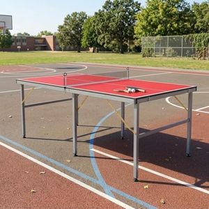 Garvee Foldable Portable Ping Pong Table 6x3 ft
