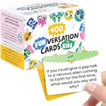 400 Interactive Conversation Cards for Kids Ages 6-11 - Card Games for Kids & Parents - Deepen Connections with Unique Prompts - Fun Game Night, Classroom & Road Trip Activities for Kids