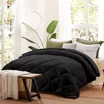 Day Care - Super Comfort Microfiber 500 GSM King Size Comforter for Heavy Winter Blanket Quilt Diamond Stitch (92" x 106" Inches/233cm x 269cm) - Comforter King Size|Black