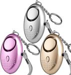BOIROS Safe Sound Personal Security Alarm - 3 Pack 140dB Safety Siren for Emergency Alarm with LED Flashlight for Night Runner