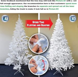 Alaskan Pine 7ft White Artificial Christmas Tree – Festive Decor