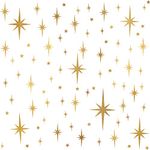 Easma Star Wall Stickers Girls Room Wall Decals (123pcs) Sparkle Wall Sticker Stick and Peel Stars Stickers-6 Sizes