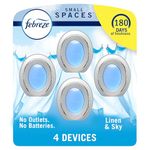 Febreze Small Spaces Air Freshener Linen & Sky, 4ct, 30ml