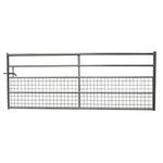 Ruby Half Mesh Galvanised Field Farm Entrance Security Gate Dog Lamb Safe 3ft-10ft (3.05m (10ft))