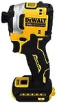 DeWalt ATOMIC 20V MAX Brushless Cordless Compact 0.25-Inch Impact Driver Tool with Variable 3-Speed Trigger (Black and Yellow)