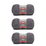 Red Heart Hygge Sterling Yarn - 3 Pack of 141g/5oz - Acrylic Nylon Blend - 5 Bulky - 132 Yards - Knitting/Crochet