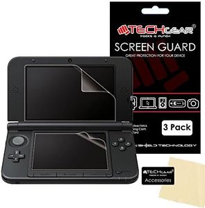 TECHGEAR [3 Pack] Screen Protectors Compatible with Nintendo 3DS XL (Top & Bottom) - Transparent