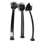 IKEA RINNIG Dish Brush Dark Grey - Set of 3