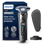 Philips Shaver Series 7000 - Wet & Dry Mens Electric Shaver with SkinIQ Technology, Pop-up Trimmer, Charging Stand, Travel Case and Cleaning Brush (Model S7887/35)
