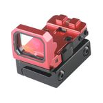 Tactical Flip Up Red Dot Sight Foldable Reflex Scope Compact Sight with 20mm Rail Mount,1913 Mount Hunting Accessories(Red)