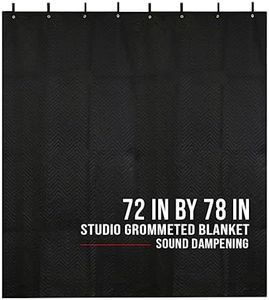 BoxerTools Studio Sound Dampening Blanket 78" x 72" - Insulated Blanket, Light Blocker, Sound Absorbing, Acoustic Sound Treatment - Grommets and Loops