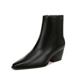 Franco Sarto Women's Vivian Pointed Toe Ankle Boots, Black Smooth Leather, 12
