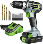 WORKPRO 20V Cordless Drill/Driver Kit, 3/8”, 18+2 Torque Setting, Variable Speed, 2.0 Ah Li-ion Battery and 1 Hour Fast Charger