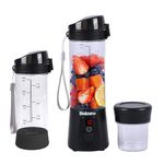 Balzano Portable Blender, Blender for Smoothie and Juices, Crush Ice, Baby Food Blender, Smoothie Blender, Wireless Travel Blender, Juicer Blender, Black