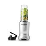 nutribullet Ultra 1200W Personal Blender Silver - With Rapid Extractor Blade, 900ml Cup, To-Go Lid & Guide - Quiet Yet Powerful Single Serve Blender - Illuminated Interface with 2 Blending Options