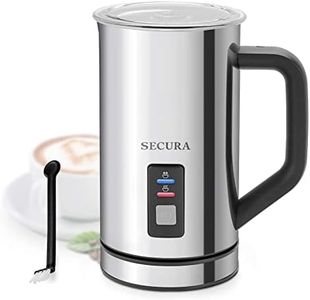 Secura Milk Frother, Electric Milk Steamer Stainless Steel, 16.9oz/500ml Automatic Hot and Cold Foam Maker and Milk Warmer for Latte, Cappuccinos, Macchiato, 120V