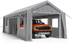 GarveeLife Carport Sidewall 1020-1320-200G-Gray Two Sides