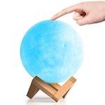 YouOKLight Moon Lamp,Moon Night Light,Moon Light16 Colors LED Moon Night Light Lamp with Stand,Remote Control,TouchandUSB Rechargeable,Night Lamp for Baby KidsBirthday Party Gifts,Diameter (5.9 Inch)