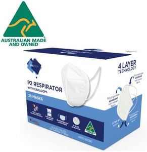 Australian Made P2 4-Layer Face Mask with Earloops - 25 Pack