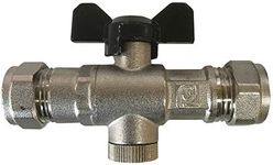 15mm DZR Double Check Valve with Isolating Valve