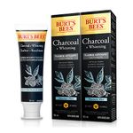 Burt's Bees Charcoal Fluoride Toothpaste, Mountain Mint, 105 mL (Pack of 2)