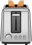 Chefman 2 Slice Toaster, 7 Shade Settings, Small Toaster 2 Slice with Removable Crumb Tray, Thick Bread Toaster and Bagel Toaster, Defrost, Cancel, Perfect for Toaster Pastries – Black