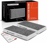 A-Premium 2-PC Cabin Air Filter with Activated Carbon Compatible with Nissan & Infiniti Models - Titan 2004-2015, Armada 2005-2015, NV2500 NV3500 2012-2014, QX56 2004-2010 - V8 5.6L