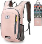 SKYSPER Small Daypack 10L Hiking Backpack Packable Lightweight Travel Day Pack for Women Men(Pink)