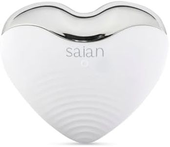 Saian Pure Love Ultrasonic Silicone Facial Cleansing Brush - Sonic Electric Face Scrubber Tool for Skin Cleaning - Waterproof Handheld Cleanser with Intensity Control for Shower and Sink Use Routine