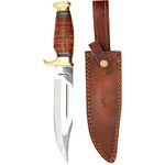 Bowie Knife With Leather Handles