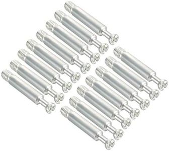uxcell Furniture Connecting Fitting 6mm Dia Thread Bolts Dowels Screws 15 Pcs