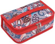 MIER Portable Thermal Insulated Cooler Bag Mini Lunch Bag for Women Teen Girls Kids, Red Floral