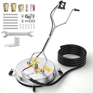 EVEAGE 18.5" Pressure Washer Surface Cleaner with Water Recovery System, EP004 Dual Handle Stainless Steel Power Washer Surface Cleaner, 4500 PSI, Perfect for Driveways