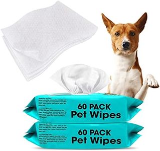 WINSOME Pet Wipes for Dogs Paw Cleaner and Cat Cleaning Wipes – 2 Pack of 120 Wipes Moisturized & Antibacterial Grooming Wipes for Dogs with Vitamin E