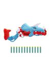 Nerf DinoSquad Tricera-blast Blaster, Break-Open 3-Dart Loading, 12 Nerf Darts, Dart Storage, Triceratops Dinosaur Design