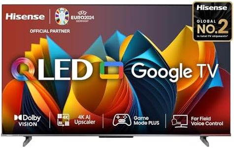 Hisense 139 cm (55 inches) E68N Series 4K Ultra HD Smart Google QLED TV (Grey)