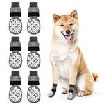 BEAUTYZOO Dog Socks to Prevent Licking for Hardwood Floors -Dog Boots Shoes for Small Medium Large Dogs -Double Side Grips Traction Control Anti Slip Socks for Puppy Doggie Senior Dog, Paw Protector