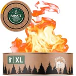 Radiate XL Portable Campfire As Seen On Shark Tank - Made in USA - Up to 5 Hours of Burn Time - Reusable Travel Fire Pit for Camping, Beach, Patio - Great Alternative to Real Fire (Eucalyptus Scent)