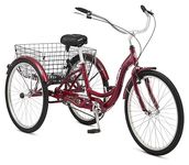 Schwinn Meridian Adult 26-Inch 3-Wheel Bike (Black Cherry)