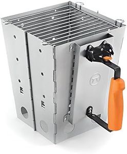 Outset 76356 Collapsible Camping Grill and Chimney Starter, Metallic