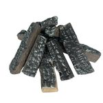 Gas Logs, 8 Pieces, Simulated Firewood, Decorative Ceramic Logs, for Indoor and Outdoor Fireplaces and Fire Pits, Gas, Vented, Ventless, Electric, Ethanol, Gel Inserts