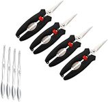 Lobster Crab Scissors, Multifunction Seafood Scissors Lobster Crab Crack Shells Shears 4pcs and 4pcs Lobster Forks