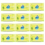 Glider Bed Bath Wipes, Enriched with Aloe Vera and Vitamin E (Pack of 12 (120 Wipes)