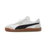PUMA Women's Club 5v5 Sneaker, Puma White-puma Black-Feather Gray, 11