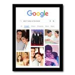 JABSY Personalised Google Search Theme Color Photo Frame - Customized Product Best for Home Decor, Office, Engagement, Wedding, Birthday, Anniversary - Gift for Loved Ones and Friends