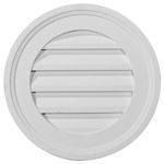 Ekena Millwork GVRO16D Gable Vent, White, 16" W x 16" H