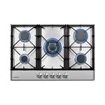 thermomate Gas Cooktop, 30 Inch Built In Gas Rangetop with 5 High Efficiency Burners, NG/LPG Convertible Stainless Steel Gas Stove Top with Thermocouple Protection, 120V AC