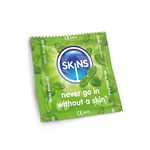 Premium Skins Mint Flavoured Condoms for Oral and Intercourse - Ultra Thin Flavoured Condoms for Oral, Extra Flavoured Lube for Extra Pleasure - Discreet Pack of 24…