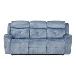 ACME Furniture 55035 Mariana Sofa, Silver Blue Fabric